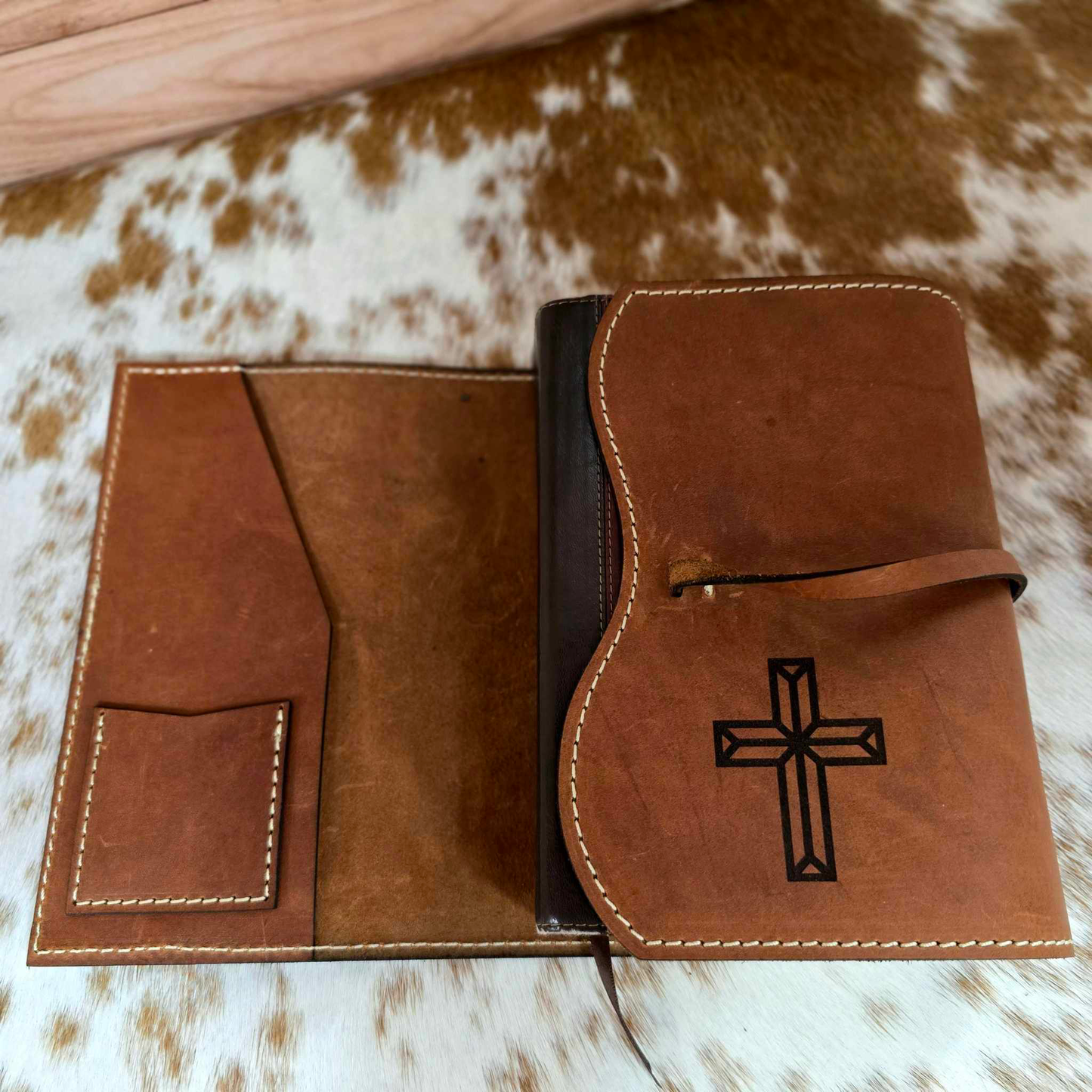 Handcrafted Personalized Premium Leather Bible Cover