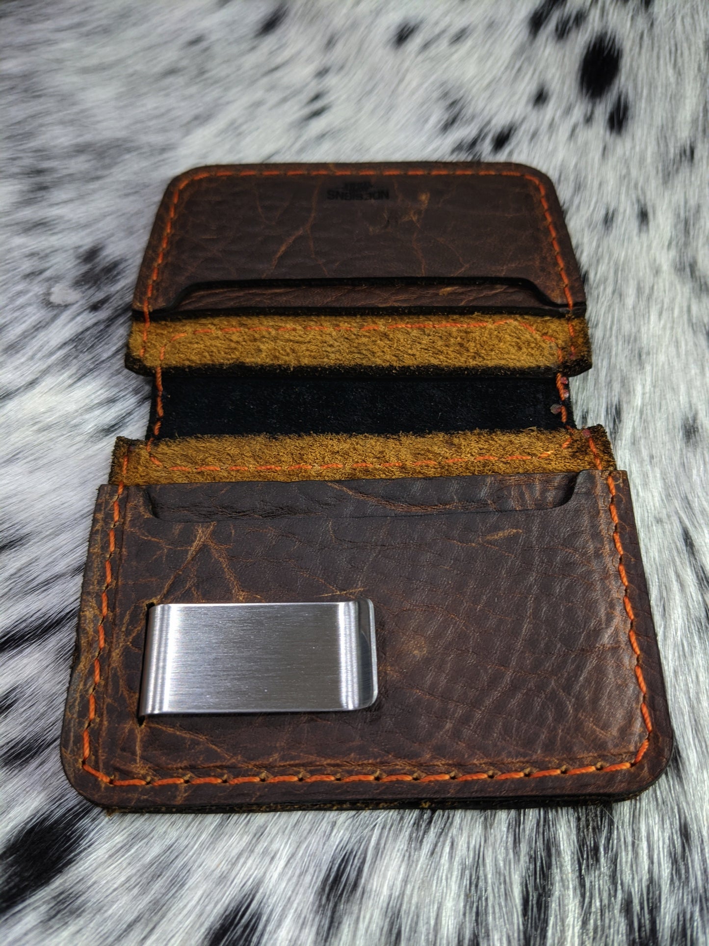 "Big Dan" Handmade Alligator Leather Bifold Wallet with Money Clip