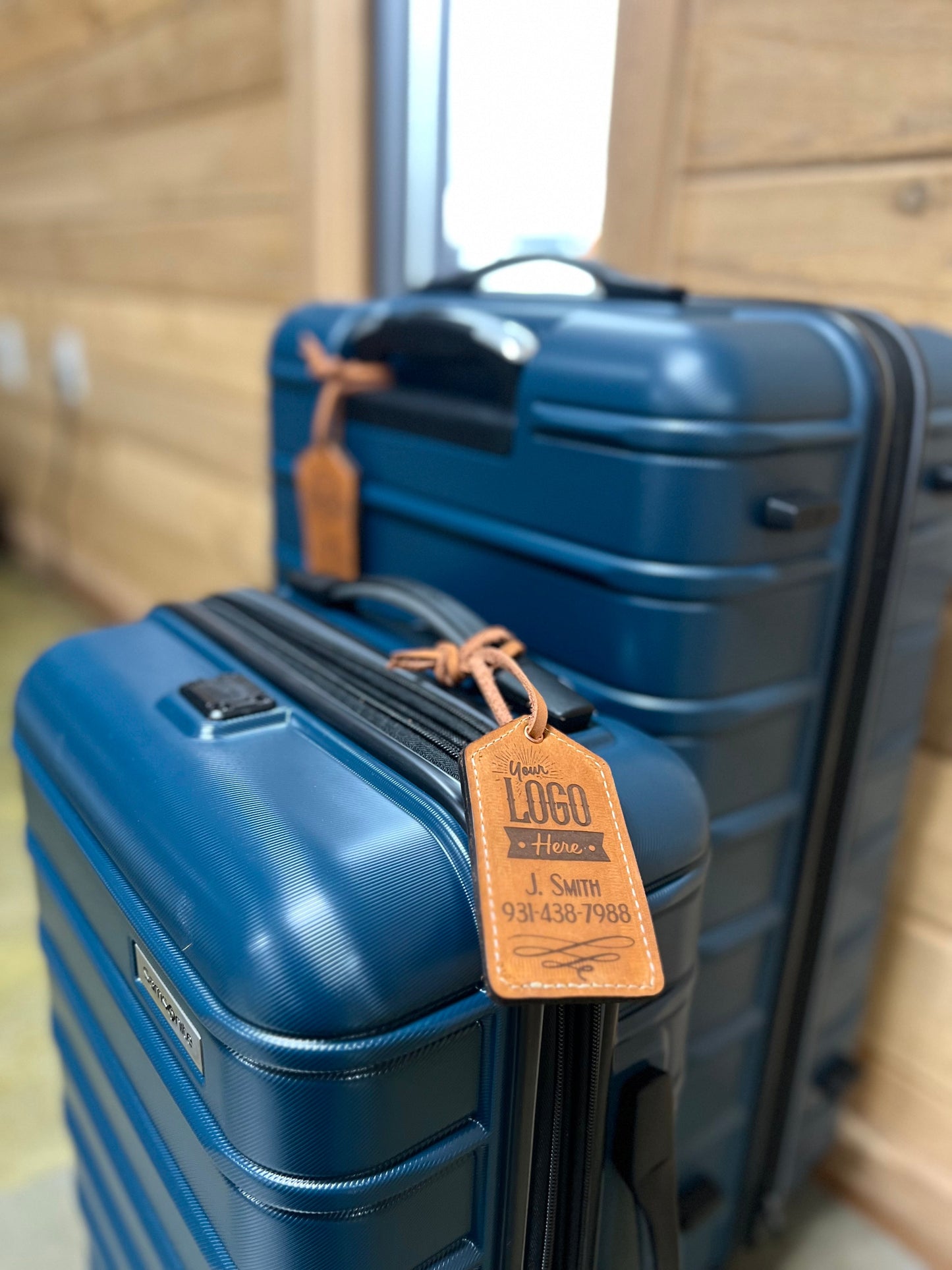 Handcrafted Personalized Luxury Leather Luggage Tag