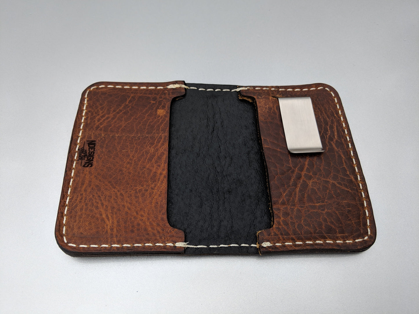 Handmade Genuine Leather Fly Rod Wallet for Men