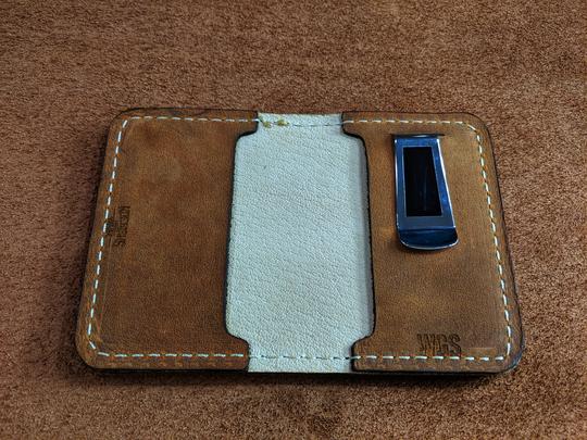 Handcrafted Rawlings Baseball Leather Wallet from Authentic Gloves