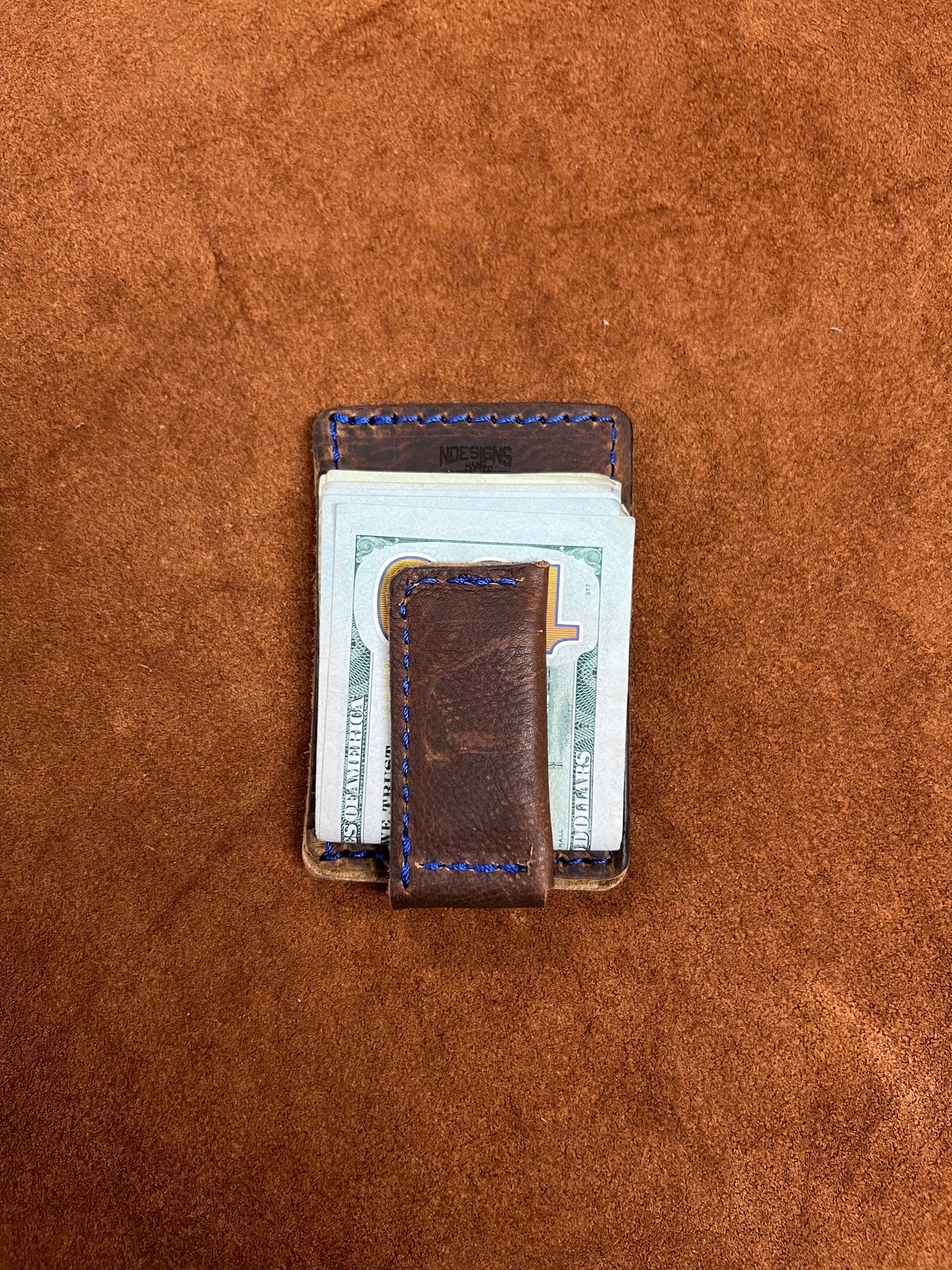 Lil' Hefe Handcrafted Blue Alligator Leather Wallet