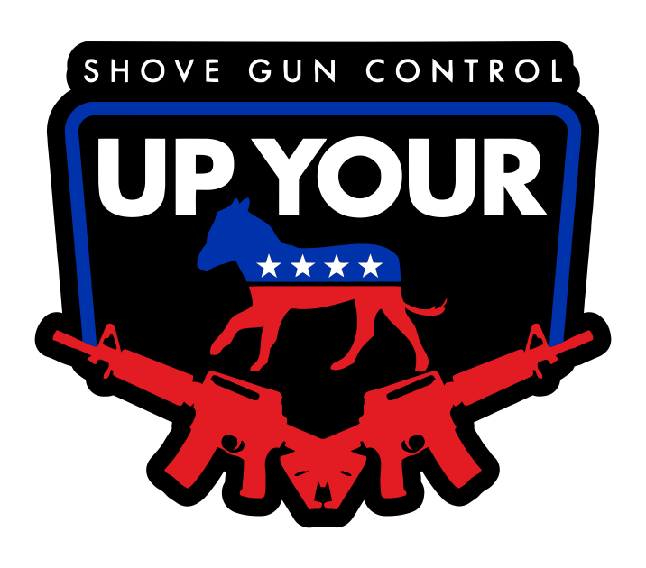 "Shove Gun Control Up Your" 5" Die Cut Sticker - Shirt Guys Bowfishing and Hunting T-Shirts
