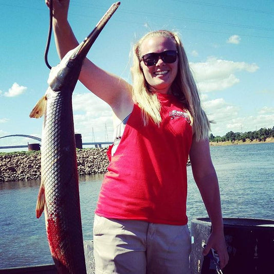 Brandi Vanover sticking a nice gar!