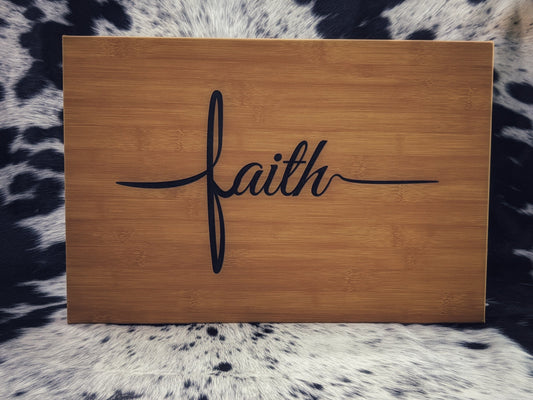 Inspirational Faith 12x18 Wall Art Frame