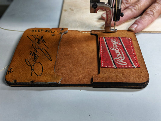 Custom Wallet Handcrafted from Your Baseball Glove