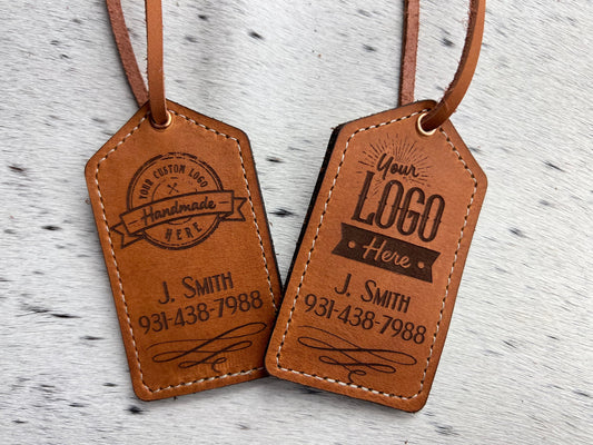 Handcrafted Personalized Luxury Leather Luggage Tag